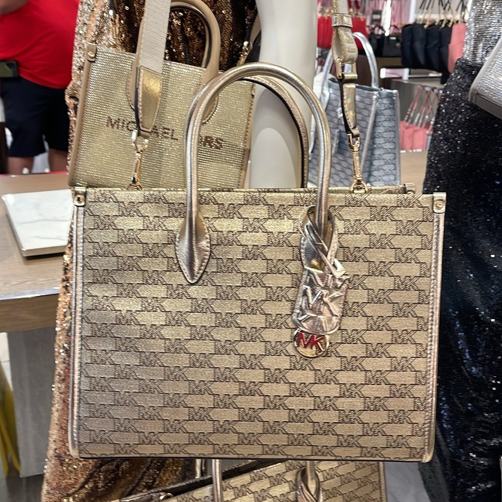 Michael Kors Medium Mirella EW Tote Bag Crossbody Shoulder Handbag NWT - Picture 12 of 16